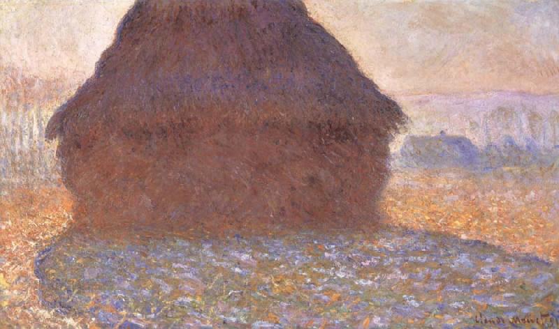 Claude Monet Grainstack in the Sunlight France oil painting art